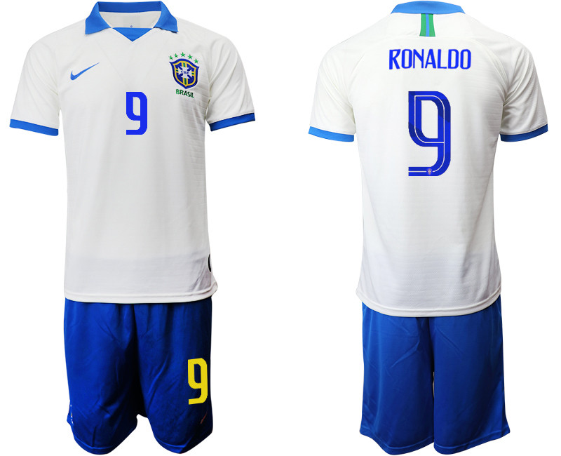 2019 20 Brazil 9 RONALDO White Special Edition Soccer Jersey