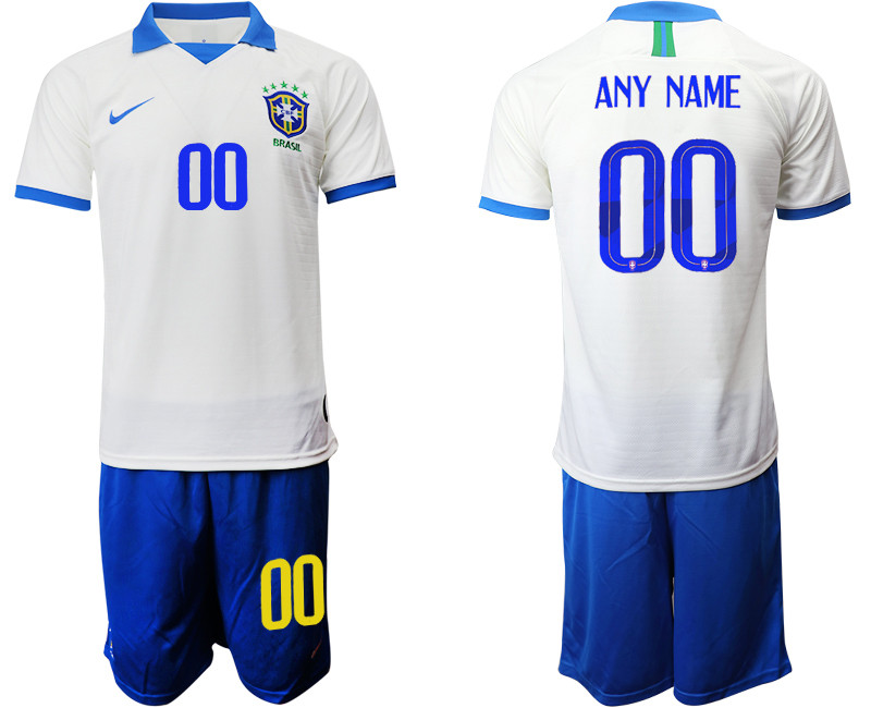 2019 20 Brazil Customized White Special Edition Soccer Jersey