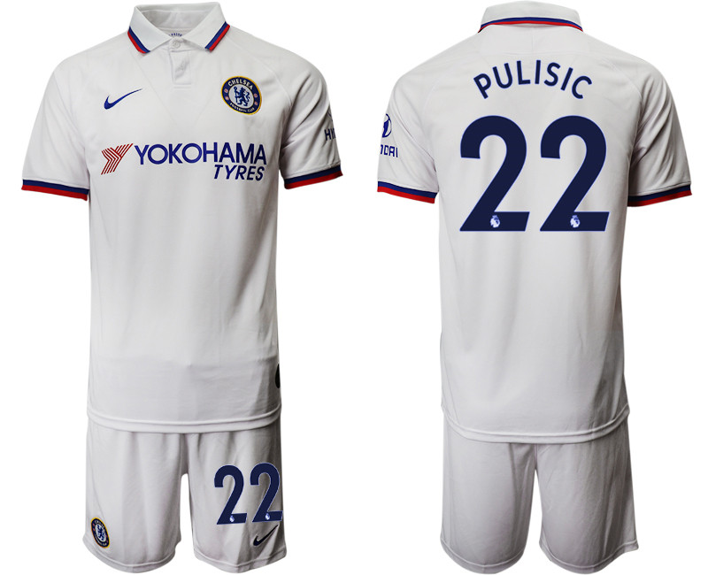 2019 20 Chelsea 22 PULISIC Away Soccer Jersey