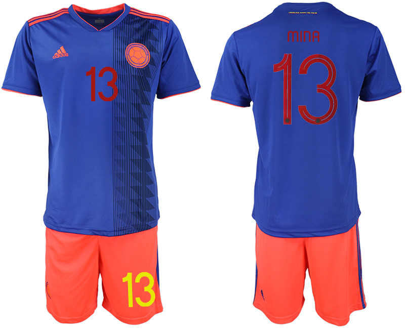2019 20 Colombia 13 MINA Away Soccer Jersey