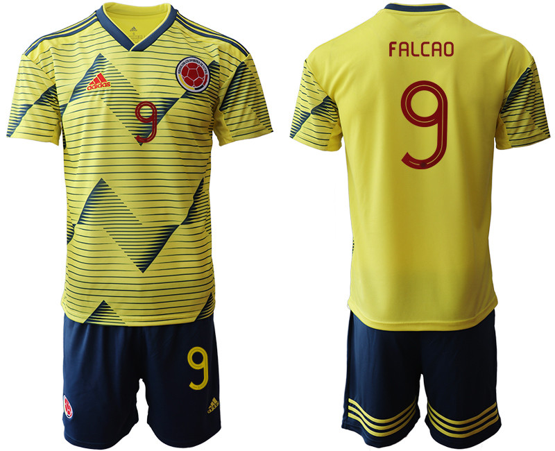 2019 20 Colombia 9 FALCAO Home Soccer Jersey