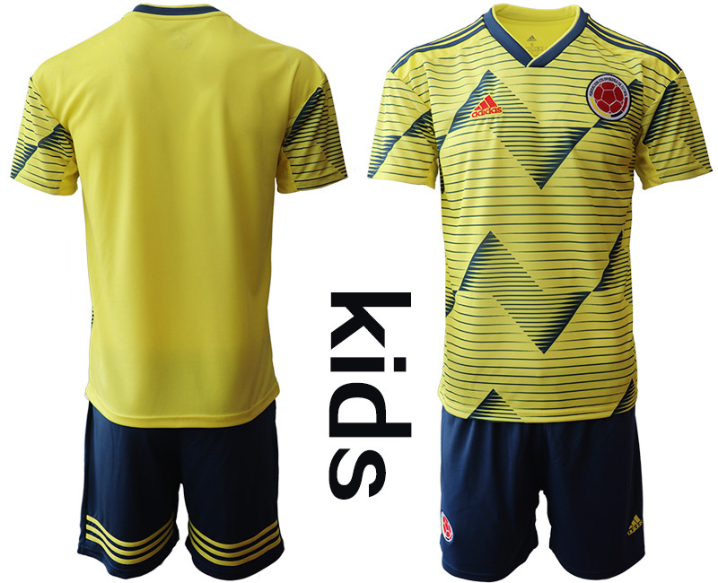 2019 20 Colombia Youth Home Soccer Jersey