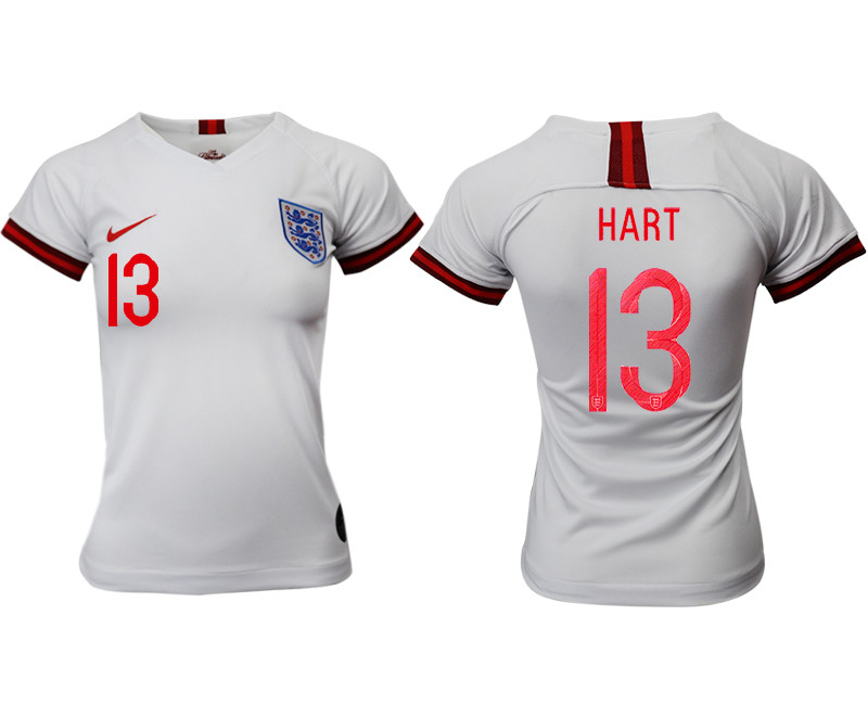 2019 20 England 13 HART Home Women Soccer Jersey