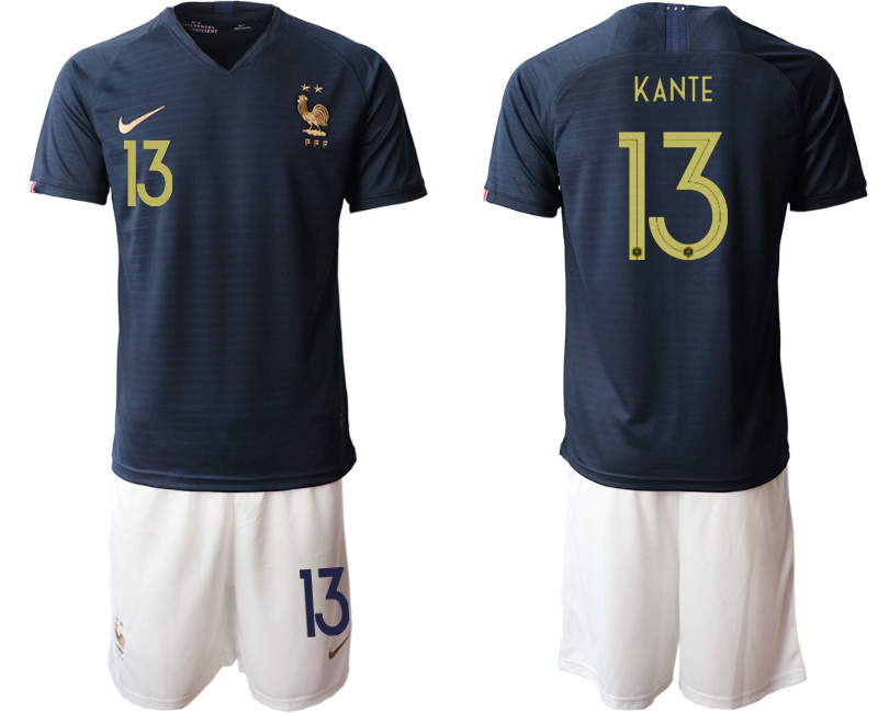 2019 20 France 13 KANTE Home Soccer Jersey