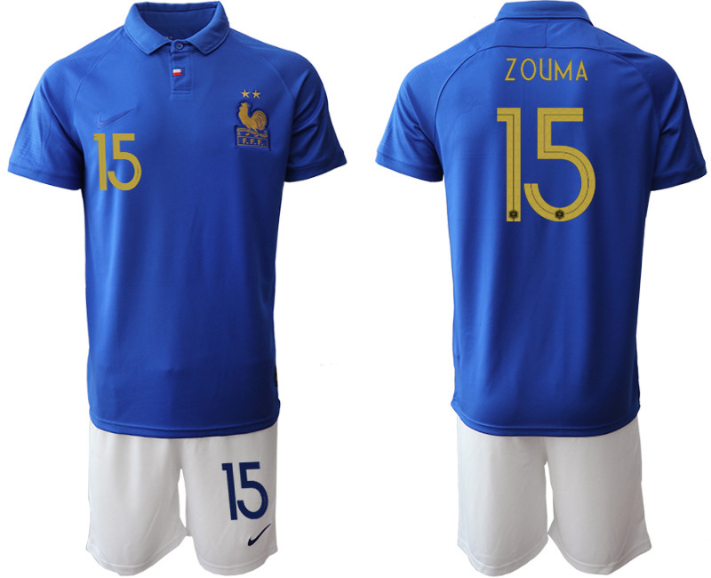 2019 20 France 15 ZOUMA 100th Commemorative Edition Soccer Jersey