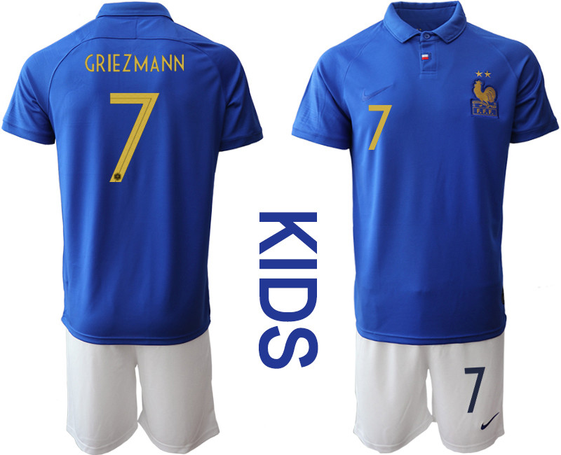 2019 20 France 7 GRIEZMANN Youth Centenary Edition Soccer Jersey