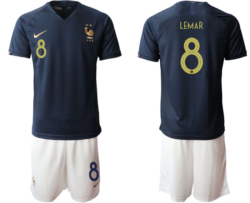 2019 20 France 8 LEMAR Home Soccer Jersey