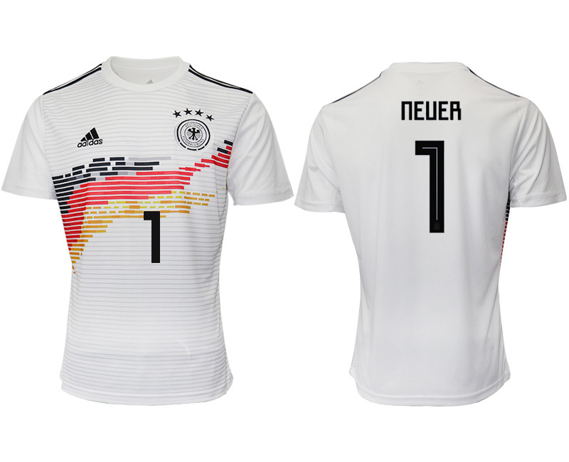 2019 20 Germany 1 NEUER Home Thailand Soccer Jersey