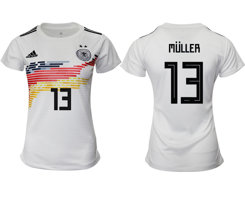 2019 20 Germany 13 MULLER Home Women Soccer Jersey