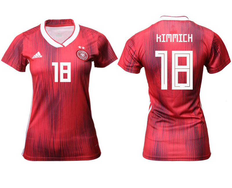 2019 20 Germany 18 KIMMICH Away Women Soccer Jersey