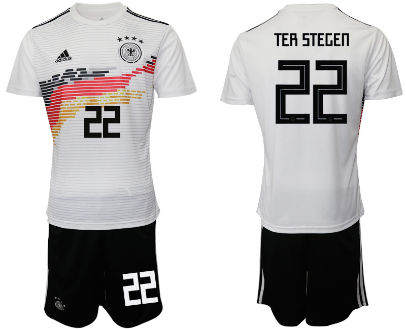 2019 20 Germany 22 TER STEGEN Home Soccer Jersey