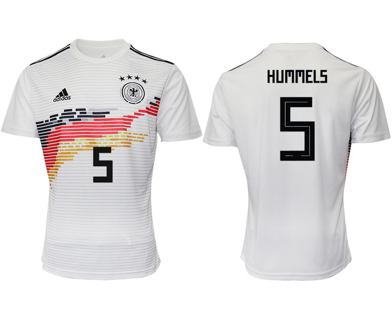 2019 20 Germany 5 HUMMELS Home Thailand Soccer Jersey
