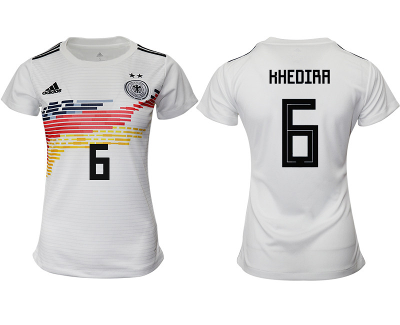 2019 20 Germany 6 HHEDIRA Home Women Soccer Jersey
