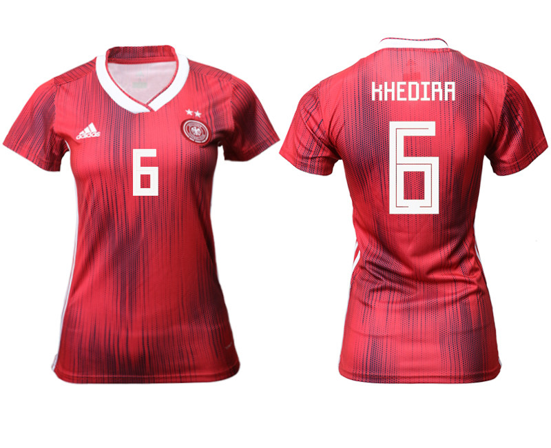 2019 20 Germany 6 KHEDIRA Away Women Soccer Jersey