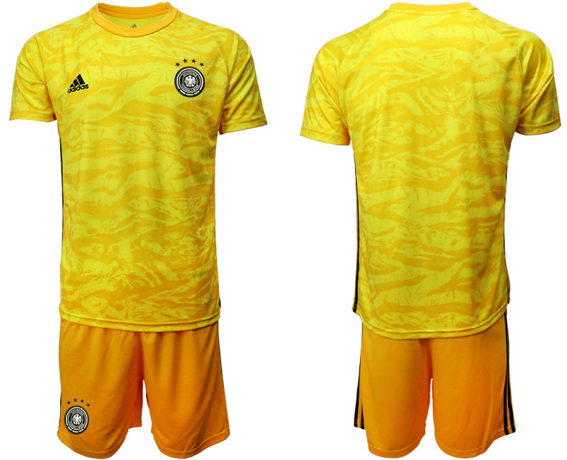 2019 20 Germany Yellow Goalkeeper Soccer Jersey
