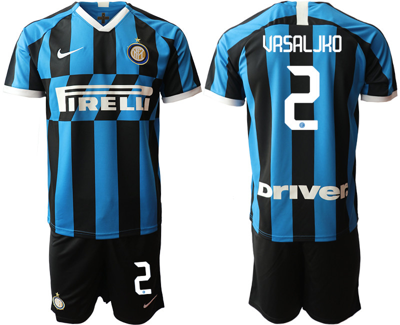 2019 20 Inter Milan 2 VRSALJKO Home Soccer Jersey