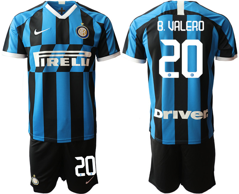 2019 20 Inter Milan 20 B. VALERO Home Soccer Jersey