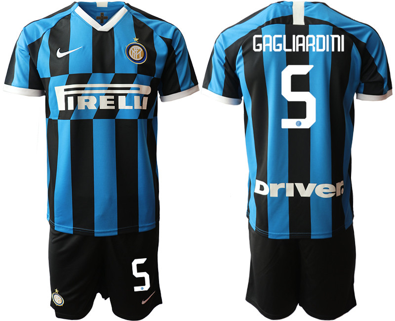 2019 20 Inter Milan 5 GAGLIARDINI Home Soccer Jersey