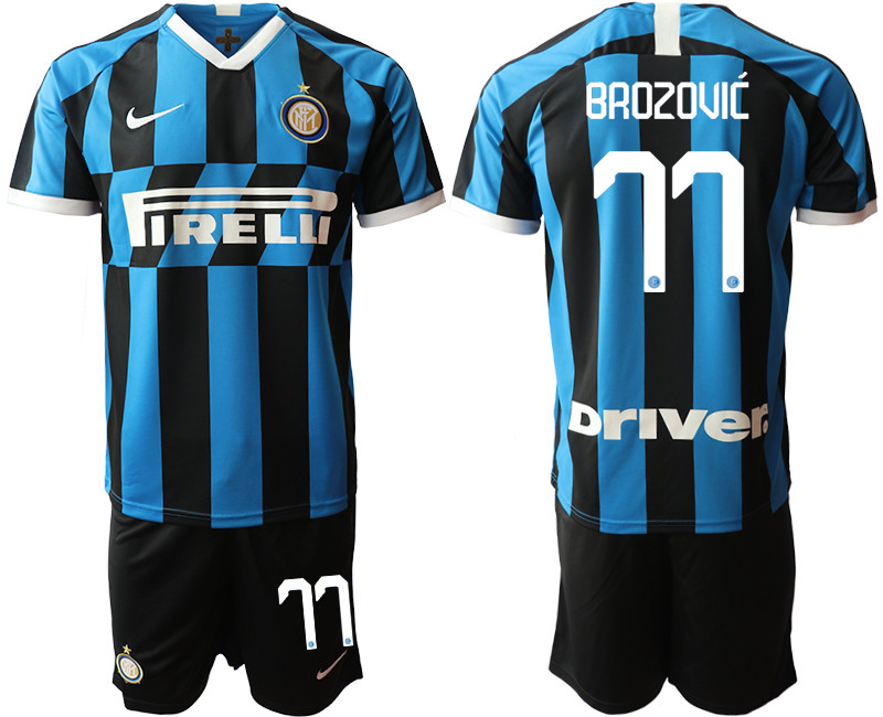 2019 20 Inter Milan 77 BROZOVIC Home Soccer Jersey