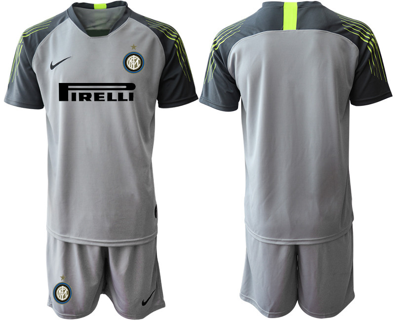 2019 20 Inter Milan Gray Goalkeeper Soccer Jersey