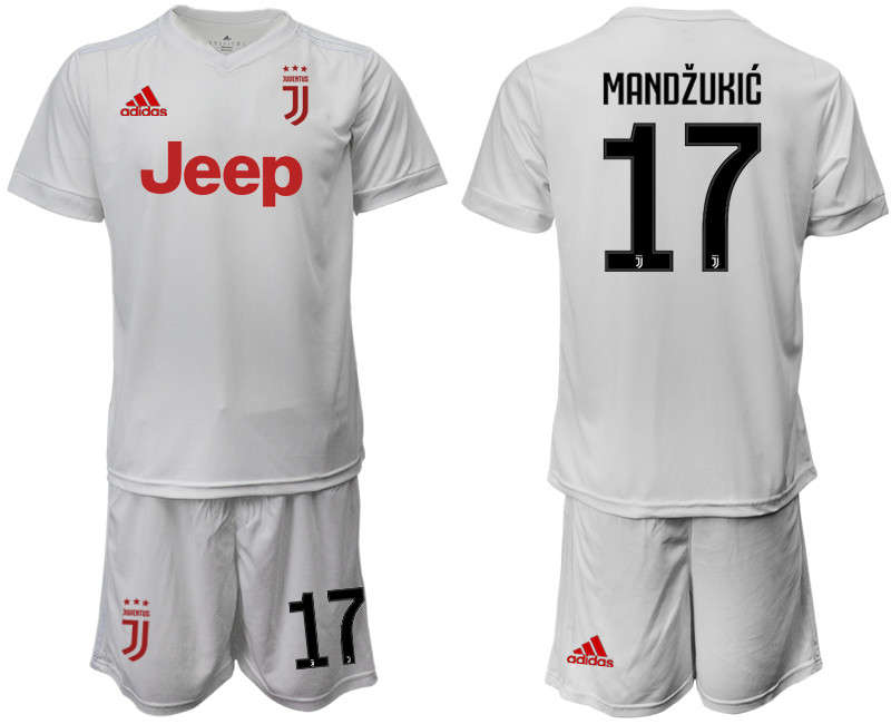 2019 20 Juventus 17 MANDZUKIC Away Soccer Jersey