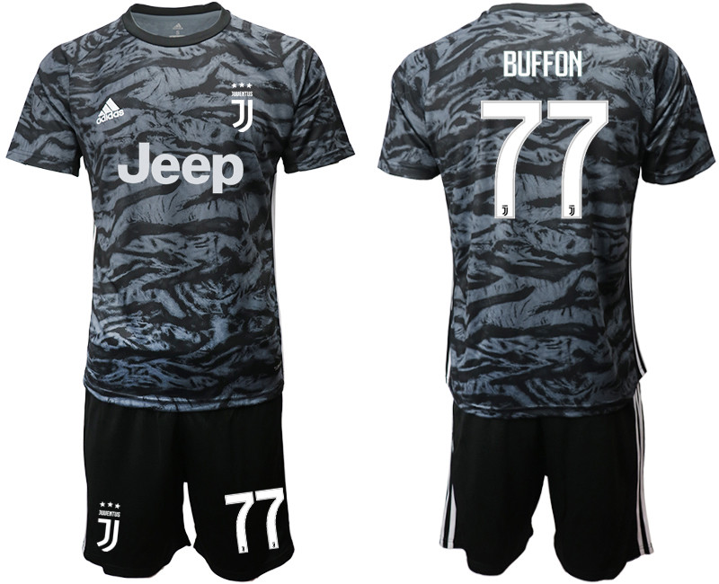 2019 20 Juventus Black Goalkeeper Soccer Jersey
