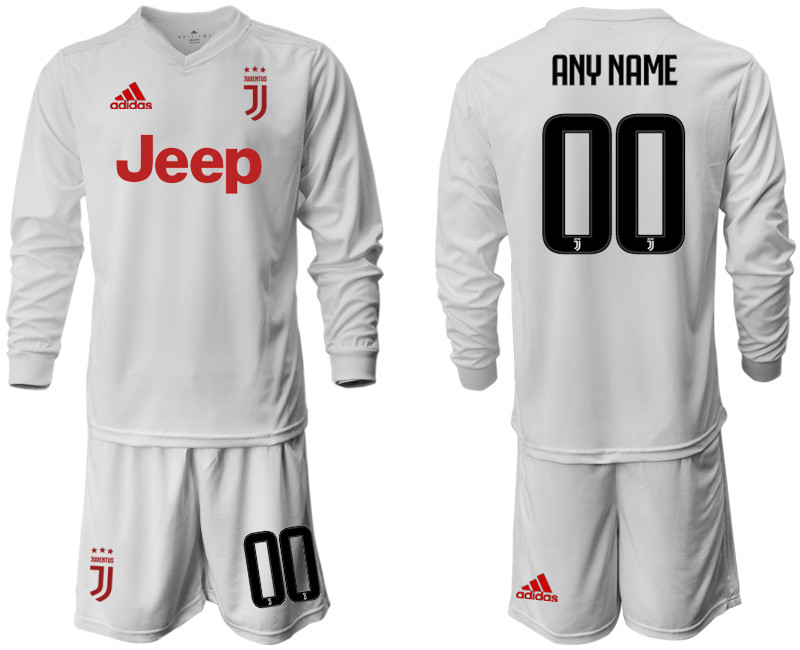 2019 20 Juventus Customized Long Sleeve Away Soccer Jersey
