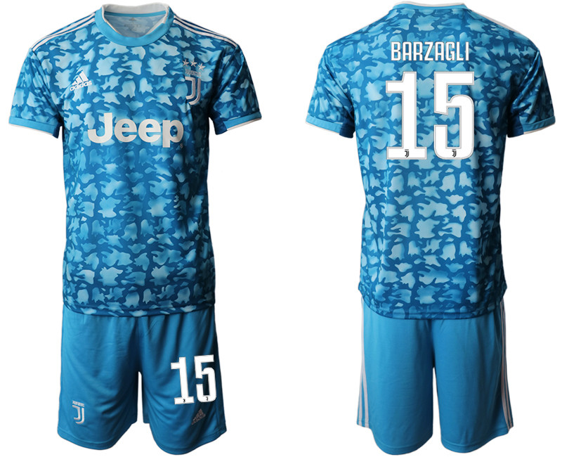 2019 20 Juventus FC 15 BARZAGLI Third Away Soccer Jersey