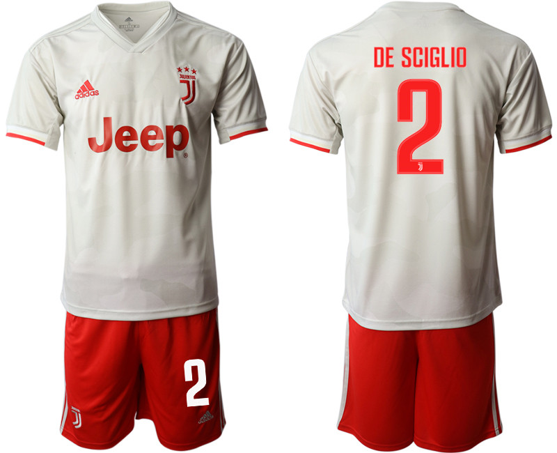 2019 20 Juventus FC 2 DE SCIGLIO Away Soccer Jersey