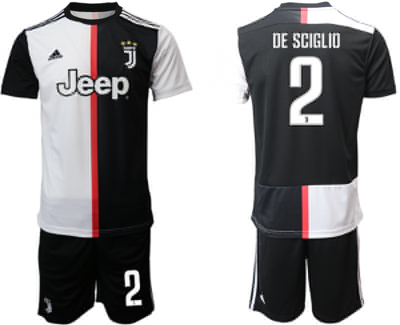 2019 20 Juventus FC 2 DE SCIGLIO Home Soccer Jersey
