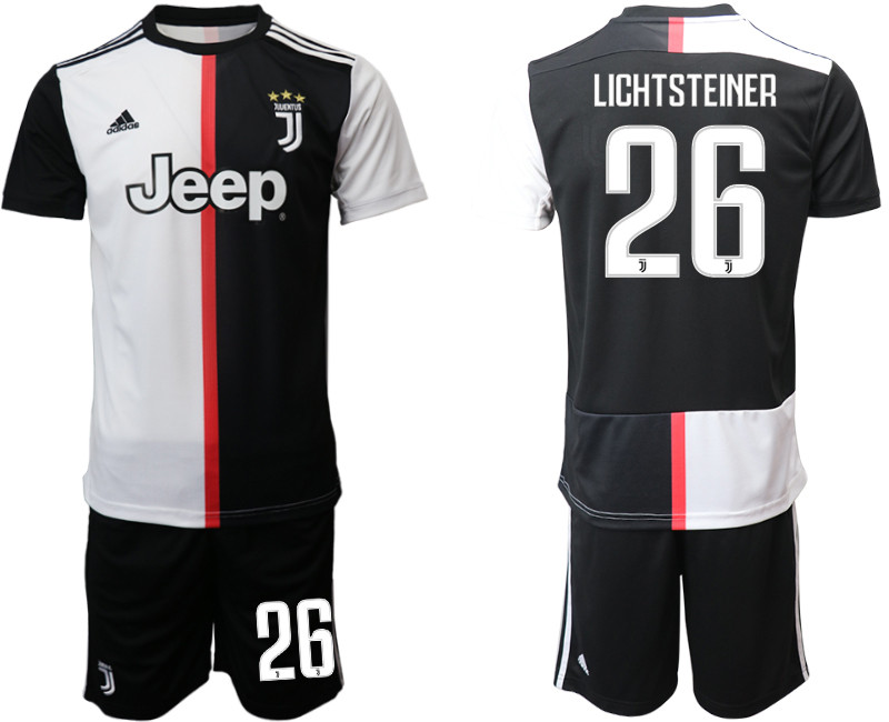 2019 20 Juventus FC 26 LICHTSTEINER Home Soccer Jersey