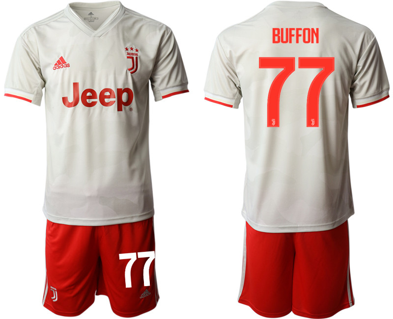 2019 20 Juventus FC 77 BUFFON Away Soccer Jersey