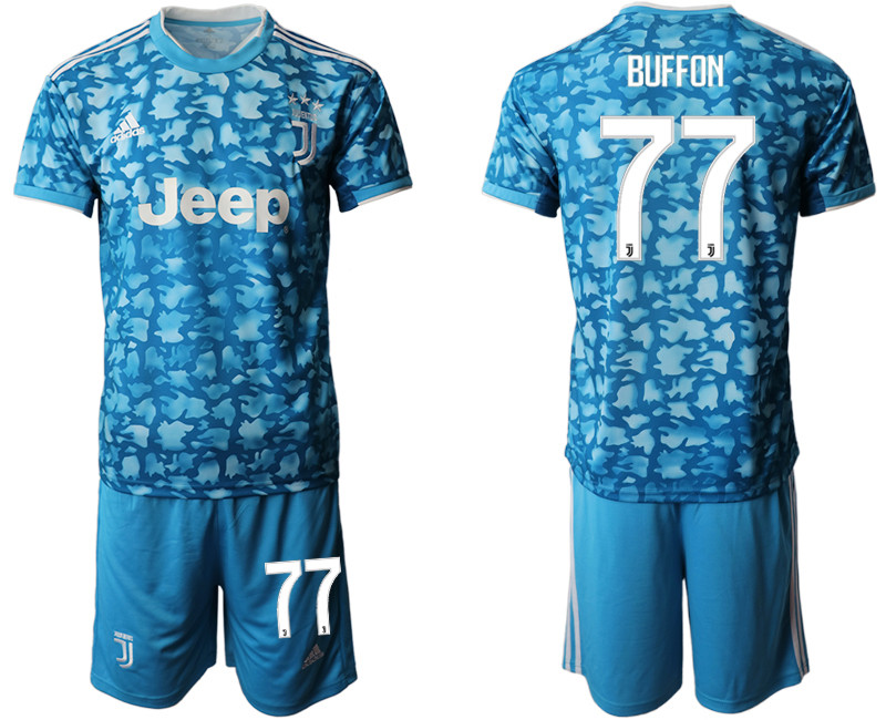 2019 20 Juventus FC 77 BUFFON Third Away Soccer Jersey