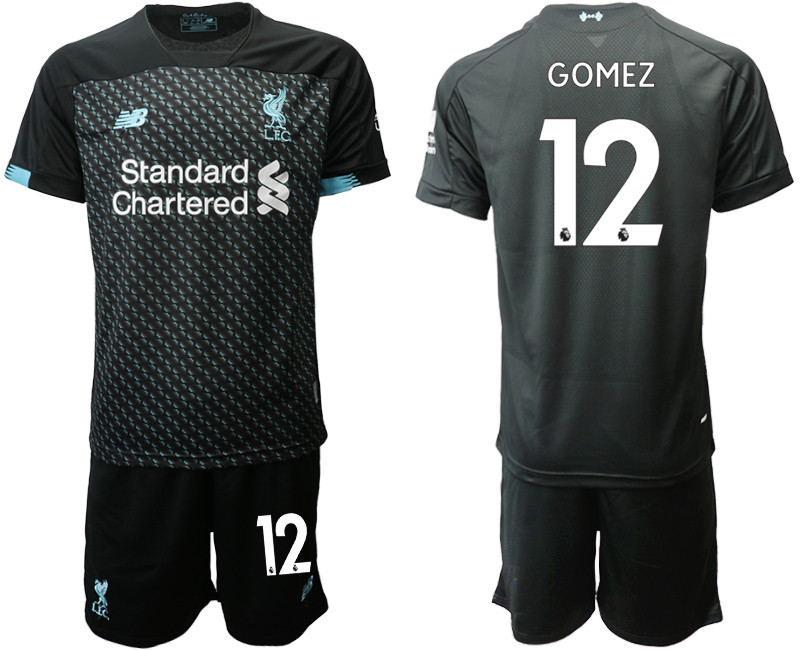 2019 20 Liverpool 12 GOMEZ Third Away Soccer Jersey