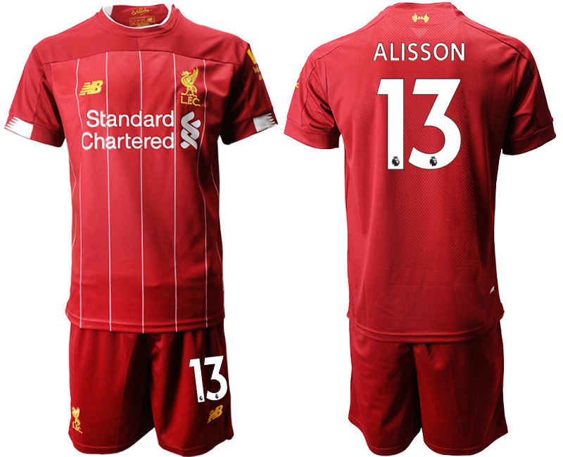2019 20 Liverpool 13 ALISSON Home Soccer Jersey