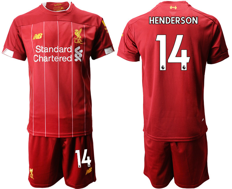 2019 20 Liverpool 14 HENDERSON Home Soccer Jersey
