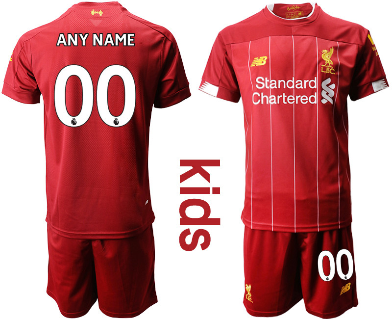 2019 20 Liverpool Customized Youth Home Soccer Jersey