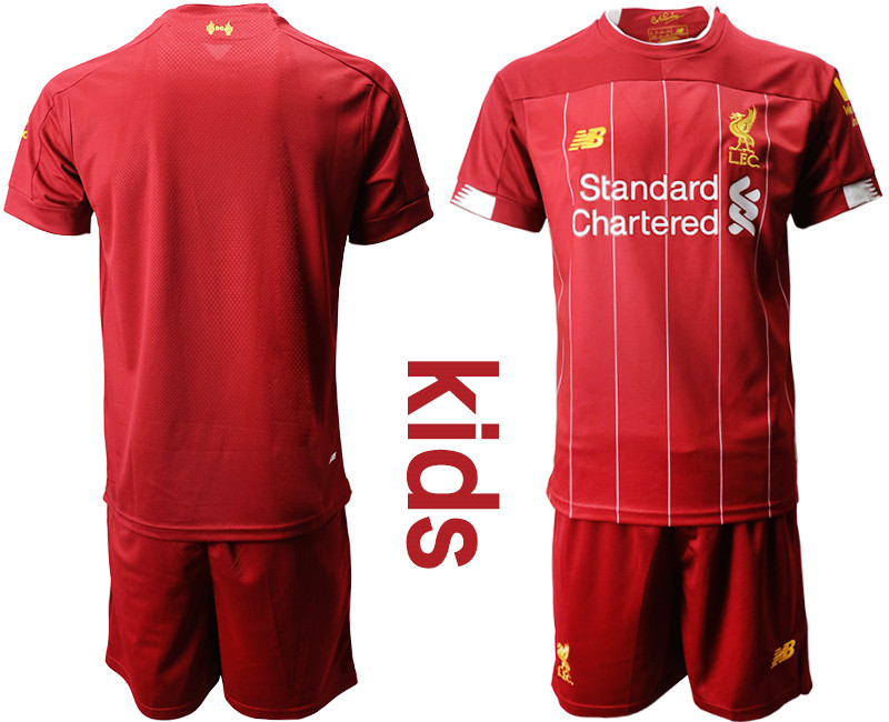 2019 20 Liverpool Youth Home Soccer Jersey