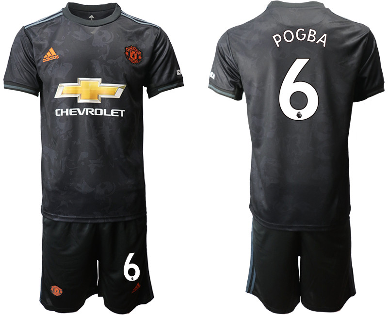 2019 20 Manchester United 6 POGBA Third Away Soccer Jersey