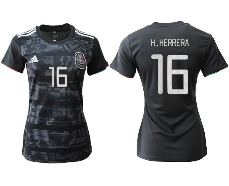 2019 20 Mexico 16 H.HERRERA Home Women Soccer Jersey
