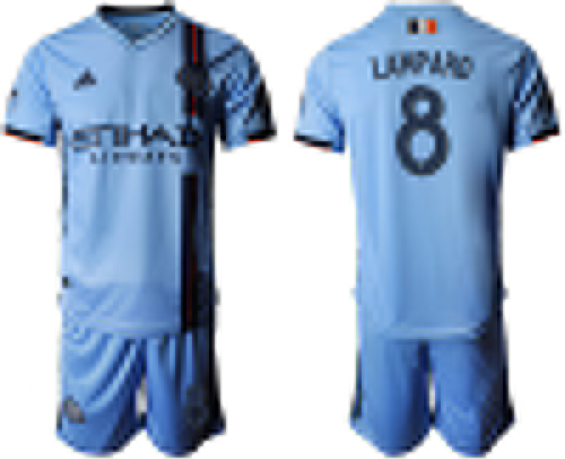 2019 20 New York City FC 8 LAMPARD Home Soccer Jersey