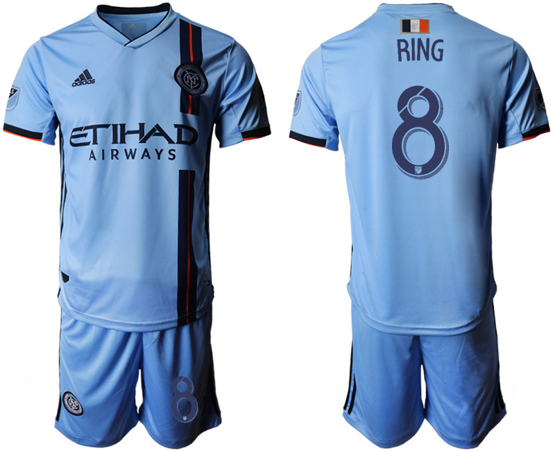 2019 20 New York City FC 8 RING Home Soccer Jersey