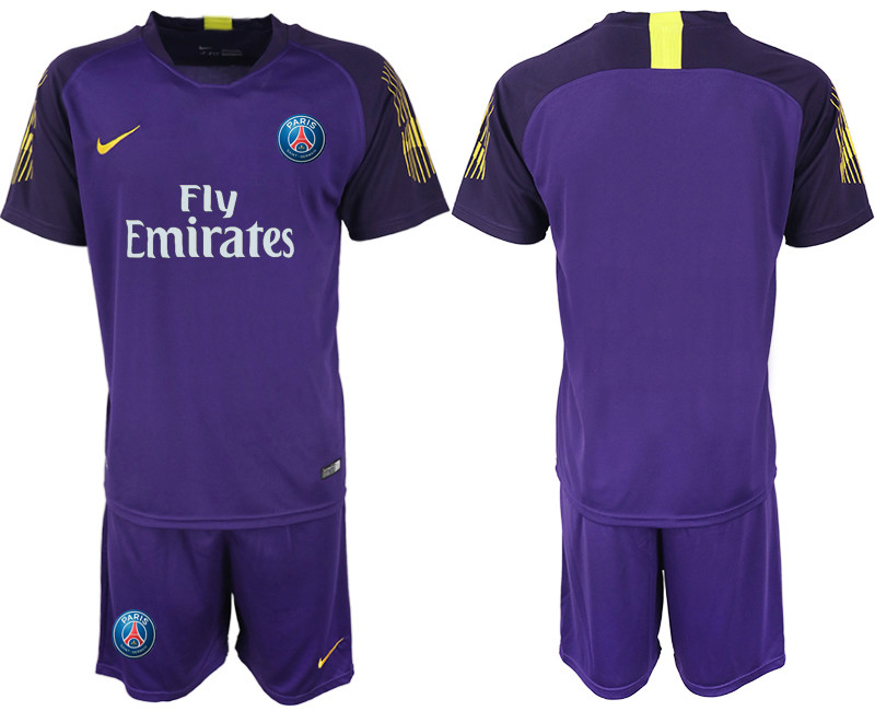 2019 20 Paris Saint Germain Purple Goalkeeper Soccer Jersey