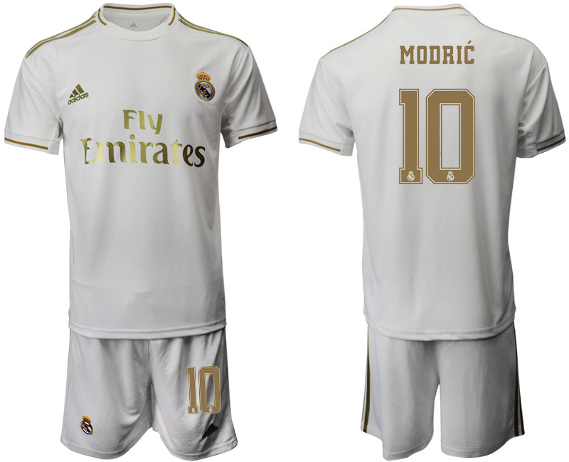 2019 20 Real Madrid 10 MODRIC Home Soccer Jersey