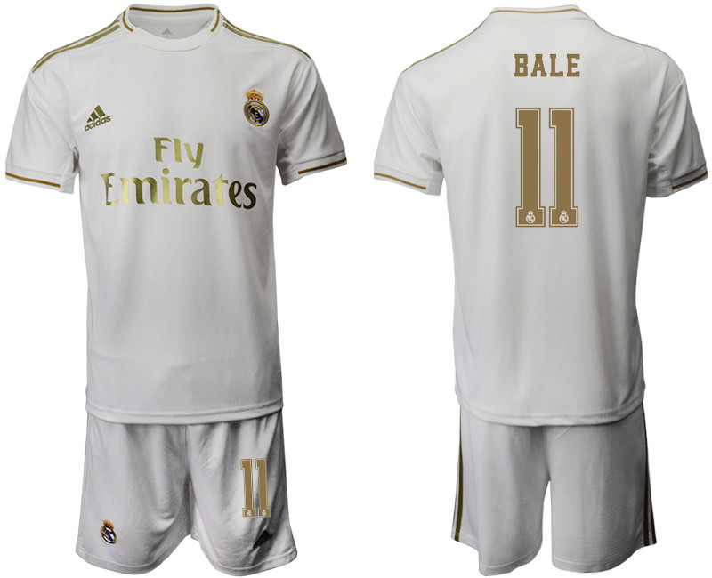 2019 20 Real Madrid 11 BALE Home Soccer Jersey
