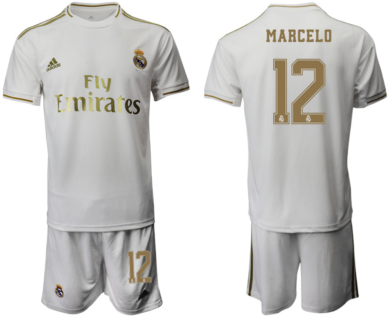 2019 20 Real Madrid 12 MARCELO Home Soccer Jersey