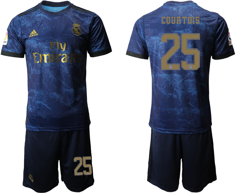 2019 20 Real Madrid 25 COURTOIS Third Away Soccer Jersey