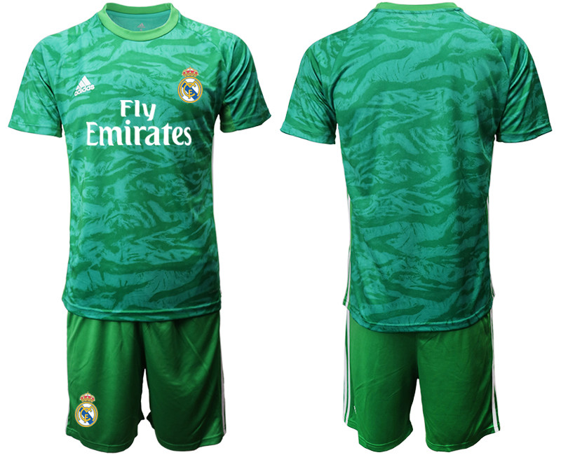 2019 20 Real Madrid Green Goalkeeper Soccer Jersey