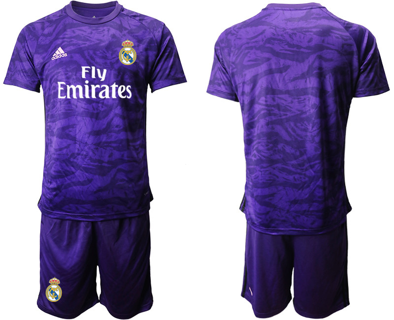 2019 20 Real Madrid Purple Goalkeeper Soccer Jersey