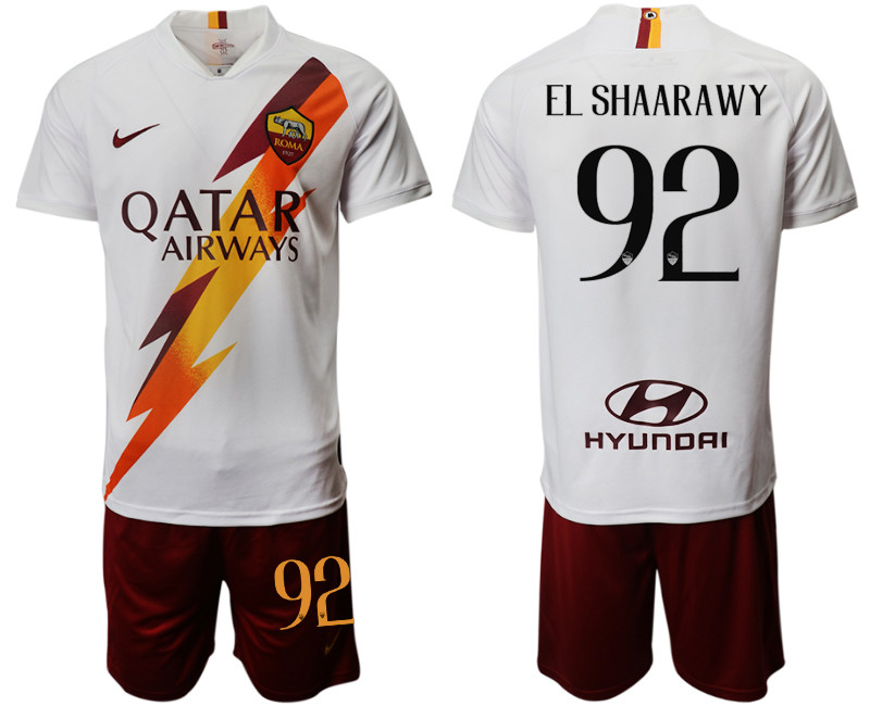 2019 20 Roma 92 EL SHAARAWY Away Soccer Jersey